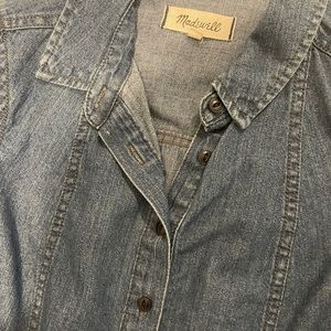 Madewell denim dress like new. XXS runs big.